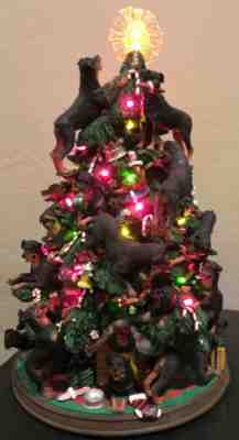 Rottweiler Christmas Tree By The Danbury Mint (RARE)