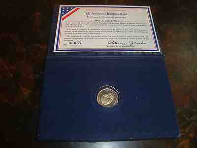 Jimmy Carter---The Danbury Mint---10kt Gold Inaugural Medal---With COA---1977