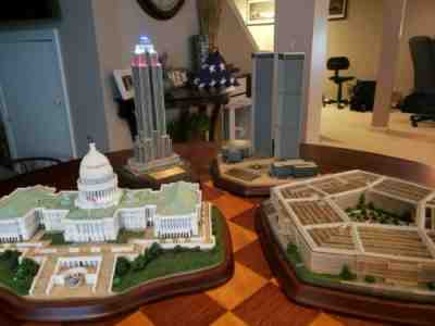 Danbury Mint U.S. Collection (Twin Towers, U.S. Capitol, Empire State, Pentagon)
