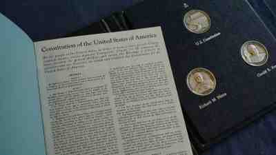 The Danbury Mint 3 Coin Sterling Silver "Democracy in Action" Set - Nixon/Ford