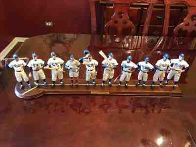 2003 1955 Brooklyn Dodgers Danbury Mint beautiful 10 player figure set