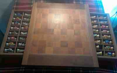 Chess Set Franklin Mint, Royal Houses of Britain / Heraldic / 1982