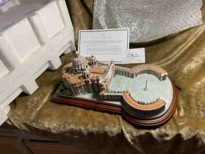 The Danbury Mint Vatican building  in original styrofoam no box Great condition 