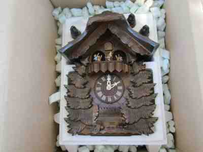 German Made Bavarian Cuckoo Clock W/ Hummel Dancers by Danbury Mint ~New in Box!