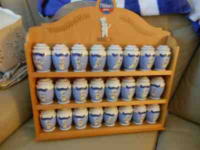 Pillsbury Doughboy Spice Jar Rack Danbury Mint 2002 Complete