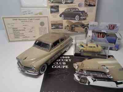 DANBURY MINT-BONUS- 1949 MERCURY CLUB COUPE 2 DR.HT BNIB W/DOCS & BRO RASH FREE 