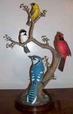 DANBURY MINT 2001 NATIONAL GEOGRAPHIC "SONGBIRDS OF SPRING" BIRD FIGURINE  