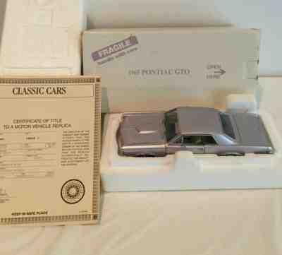 Danbury Mint 1965 Pontiac GTO 1:24 Scale Diecast W/Box & Title