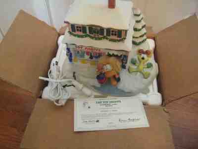 Garfield Christmas Village The Toy Shoppe by Jim Davis Danbury Mint Lighted BOX