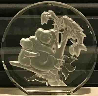 Danbury Mint Wildlife Crystals Paperweight AUSTRALIAN KOALA Made in West Germany