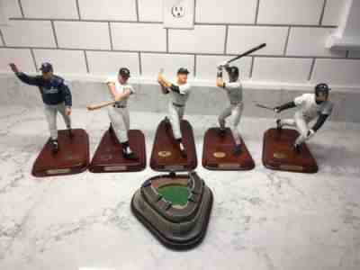 The Danbury Mint Yankees Lot Mantle Maris Jeter Torre Matsui Stadium Lot