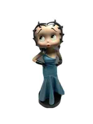 16” DANBURY MINT RARE BETTY BOOP 2003 PORCELAIN FIGURE DOLL BLUE SEQUIN DRESS