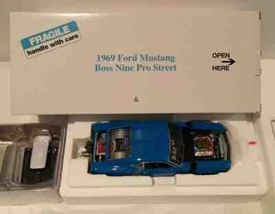 Danbury Mint 1969 Ford Mustang Boss Nine Pro Street 1:24th Die cast Collectible 