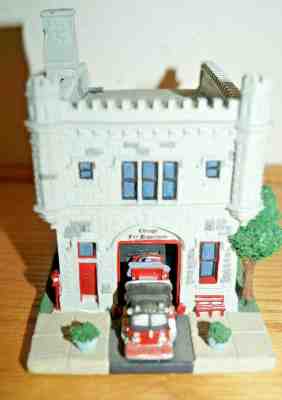 CHICAGO FIRE DEPARTMENT #98 DANBURY MINT FIREHOUSE COLLECTION