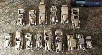 Lot of 15 Danbury Mint Classic Pewter Collectible Cars  
