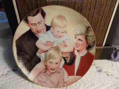 danbury mint princess diana charles william and harry plate