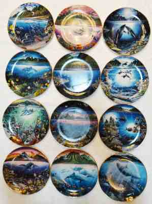 Danbury Mint Underwater Paradise Limited Edition Plates Series Set of 12