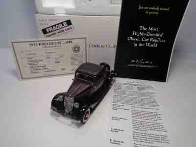 DANBURY MINT 1933 FORD DELUXE COUPE PREVIEW SOCIETY BNIB W/DOCS & BRO NO RASH 