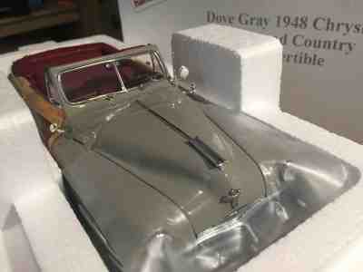 Danbury Mint 1:24 DOVE GRAY 1948 CHRYSLER TOWN & COUNTRY CONVERTIBLE Mint In Box