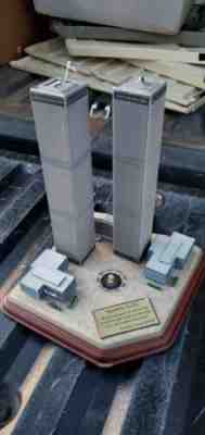 The Danbury Twin Towers Commemorative Decorative World Trade Center 911 Statue