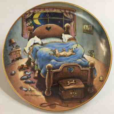 Limited Edition Collectors Plate: “BED HOG” by Gary Patterson Danbury Mint