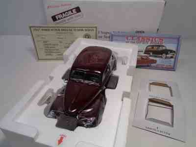 DANBURY MINT 1947 FORD SUPER DELUXE TUDOR SEDAN BNIB GREAT PAINT NO RESERVE