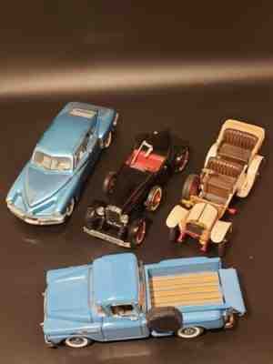 Franklin mint And Danbury Mint Colletable Cars Lot of 4 for Repair