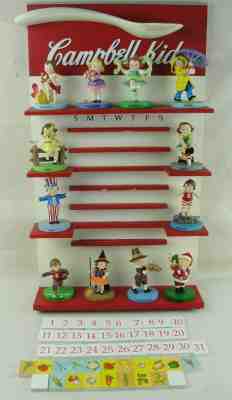 Collectible Campbells Soup Kids Figurine Wall Calendar From Danbury Mint