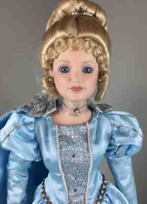 VINTAGE 1988 Danbury Mint CINDERELLA Porcelain Doll 24" new in box NOS