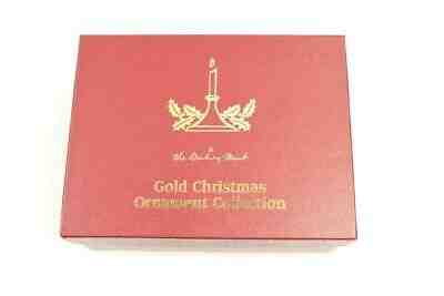 Lot of 13 Danbury Mint 23K Gold Plated Ornaments 1998-2002 Christmas Humingbird