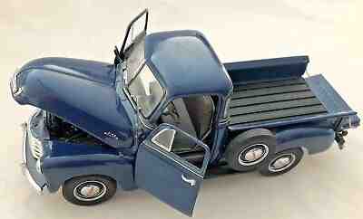 Danbury Mint 1953 Chevrolet Pickup Die-Cast Collector Car 8.5" Blue