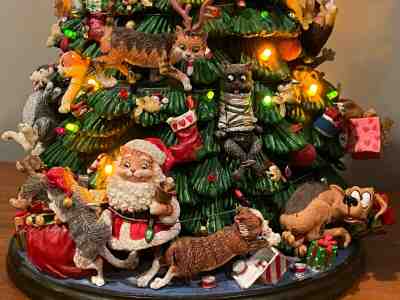 Danbury Mint "THE COMICAL CATS CHRISTMAS TREE" By Gary Patterson