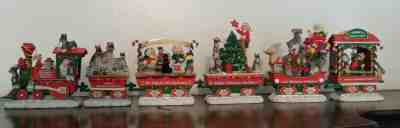 Danbury Mint Miniature Schnauzer Christmas Express Train Collectible Decoration 