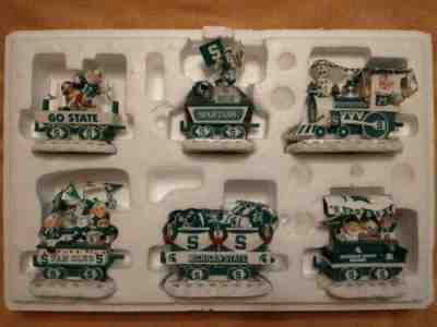 Danbury Mint Michigan State Spartans XMAS Christmas Express Train NCAA MSU