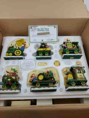 The Danbury Mint The John Deere Christmas Train w/ Certificate of Authenticity