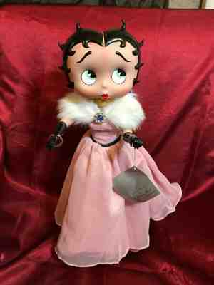 Stunning Betty Boop Danbury Mint Porcelain 15 1/2" tall figurine with stand