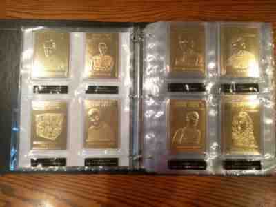 STAR TREK 22kt Gold Card Collection by DANBURY MINT. Complete w/ 60 CARDS.