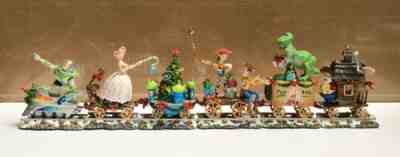 Extremely Rare Danbury Mint Disney Toy Story Holiday Train Set