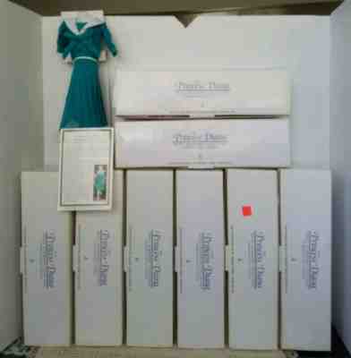 Danbury Mint Princess Diana Royal Wardrobe Collection Huge Lot Of 9 Outfits Wind