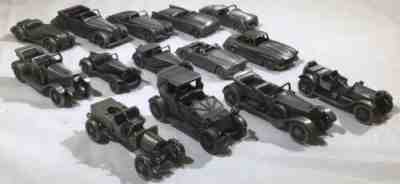 Lot of 14 Danbury Mint Clissic Pewter Collectible Cars