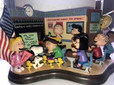 DANBURY MINT PEANUTS SCULPTURE "YOU'RE A CLASS ACT" Hard to Find 2007 