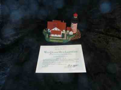 Danbury Mint Historic American Lighthouses “West Quoddy Head Lighthouse” COA BOX