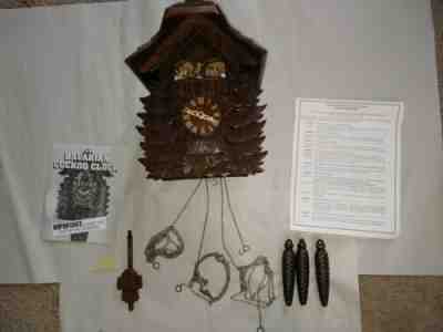 German  Bavarian Cuckoo Clock W/ Hummel Dancers by Danbury Mint Read Description