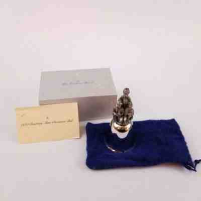 The Danbury Mint 1980 Silver Plated Christmas Bell Three Wise Men Original Box