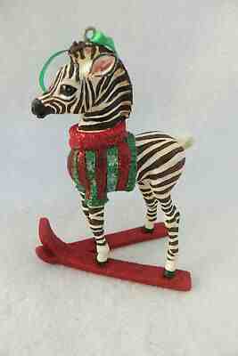 Zebra Danbury Mint Baby Animals Ornament  - MWT