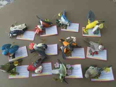 The Danbury Mint 'The Songbird of Christmas Ornaments' Set of 12