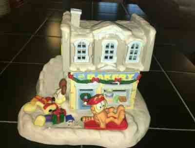 Garfields Christmas Village Series, 'The Bakery' ~ 1994 Danbury Mint Collectable