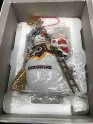 2012 Danbury Mint NFL Washington Redskins Gameday Snowman Christmas Ornament