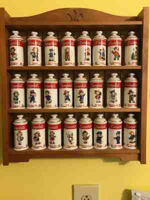 24 Campbell Spice jars with rack from Danbury Mint  Originally bought for $400. 