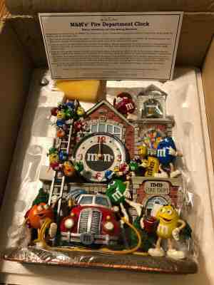 Danbury Mint M&M Collector Clock-Firehouse Clock  Firemen - NIB! NEW -RARE!